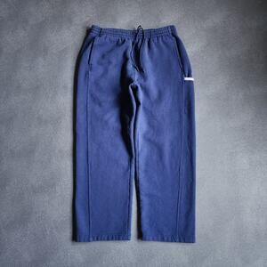 Vintage 90's Adidas Blue Cotton Drawstring Sweatpants XL